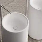 Fristående tvättställ i keramik, tillverkat i Italien - Ragazza Viadurini