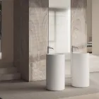 Fristående tvättställ i keramik, tillverkat i Italien - Ragazza Viadurini