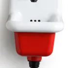 Fristående badrumstvättställ i vit och färgad keramik 26 cm - Jordanien Viadurini