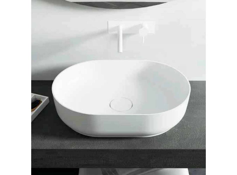 Frittstående design badrum handfat tillverkat i Italien Dalmine Medium Viadurini