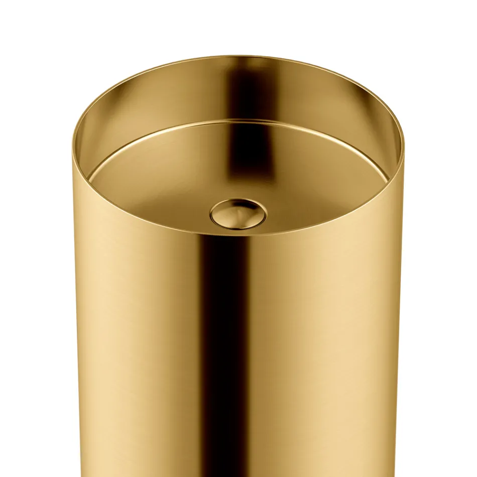 Fristående designtvättställ i rostfritt stål i olika ytbehandlingar - Jasmine Viadurini