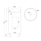 Fristående designtvättställ i rostfritt stål i olika ytbehandlingar - Jasmine Viadurini