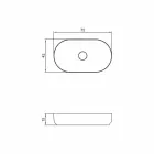 Oval fristående design badrumsfat tillverkad i Italien Dalmine Big Viadurini