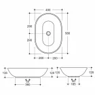 Modernt design keramisk handfat bänkskiva i Italien Viadurini