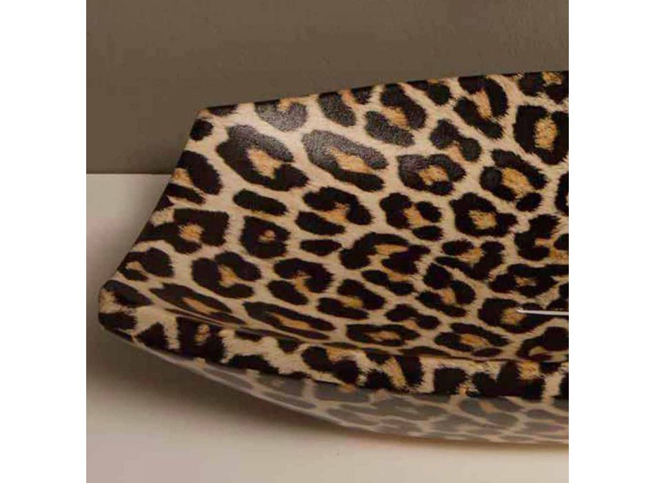 Cheetah keramiska bänkskivan gjord i Italien av Laura Viadurini