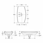 Cheetah keramiska bänkskivan gjord i Italien av Laura Viadurini