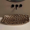 Cheetah keramiska bänkskivan gjord i Italien av Laura