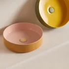 Tvättställ i porslinsstengods av olika finish Made in Italy - Kuvert Viadurini