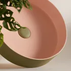 Tvättställ i porslinsstengods av olika finish Made in Italy - Kuvert Viadurini