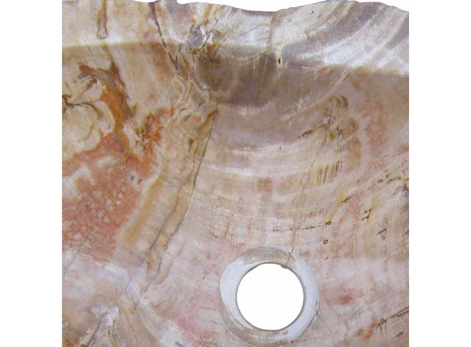 Trä tvättställ Fossil Counter Goa enda stycke Viadurini