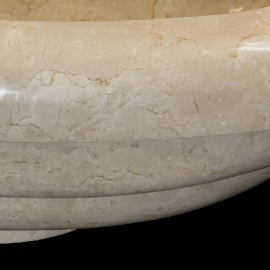 Tito design bänkskiva marmor tvättställ, unikt plagg Viadurini