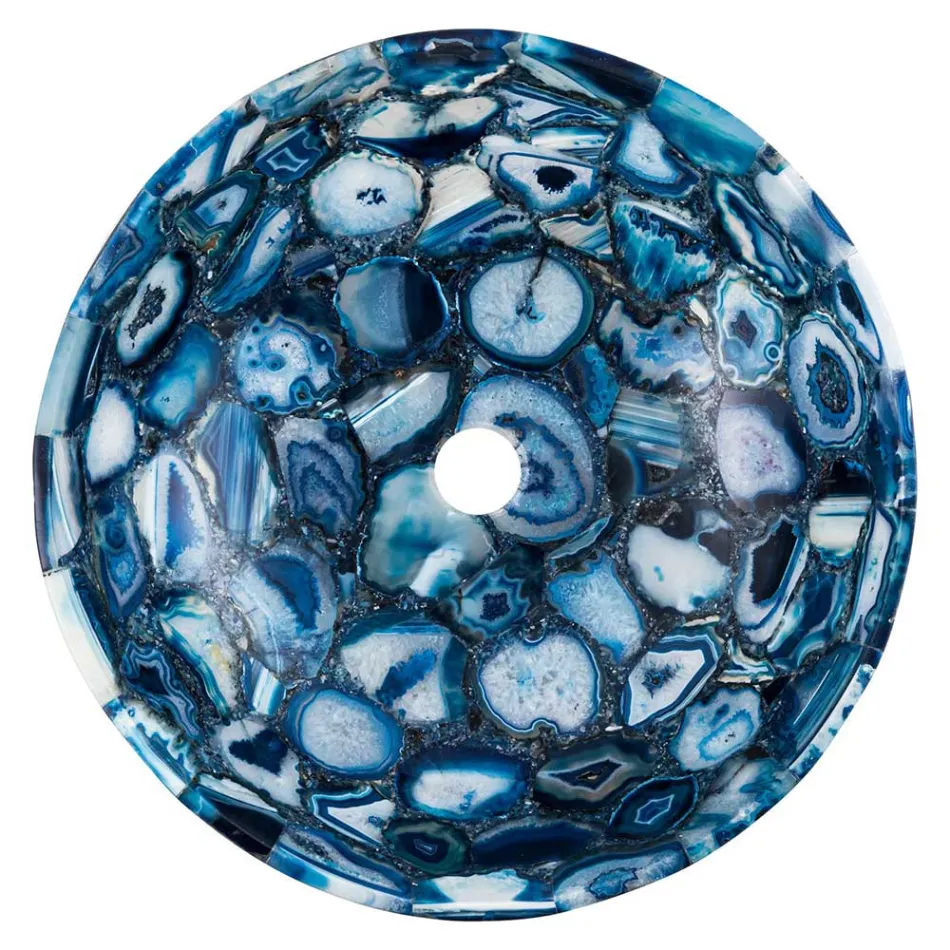 Sasha bänkhandfat i agatsten, unikt handgjort plagg Viadurini