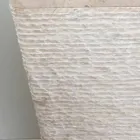 Handfat i natursten med kolonn Robin, vit singel Viadurini