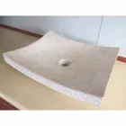 Handfat i natursten av Kärlekvit design, unikt stycke Viadurini