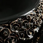 Porslinstvättställ med handapplicerade kronblad Tillverkad i Italien - Amarone Viadurini