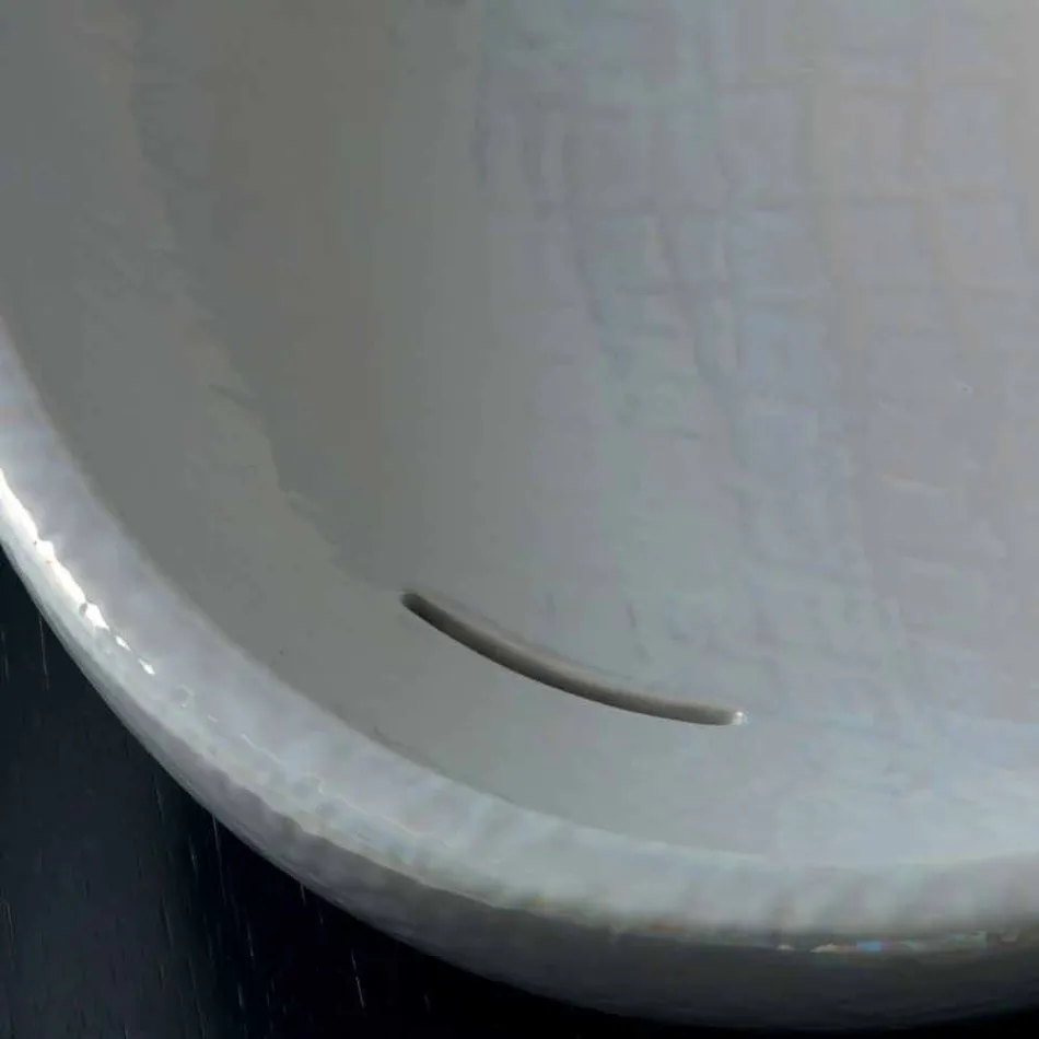 Modernt design pärlemorska handfat gjord i Italien Glansigt Viadurini