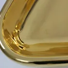 Modernt bänkhandfat i guldkeramik tillverkat i Italien Sofia Viadurini