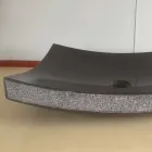 Svart badrum handfat i natursten Kärlek, unikt stycke Viadurini