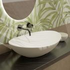 Oval Bänkskiva Keramik Tvättställ L 60 cm Made in Italy - Jumper Viadurini