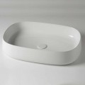 Oval bänkskål L 60 cm i modern keramik tillverkad i Italien - Cordino