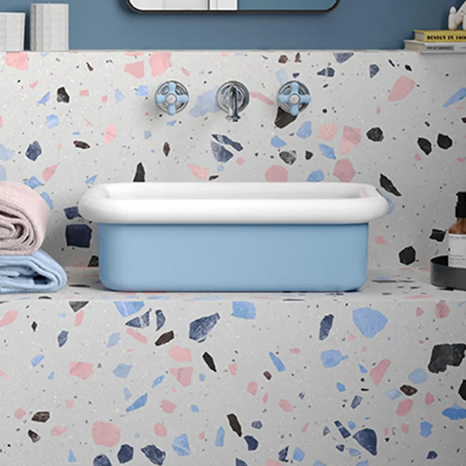 Rektangulärt tvättställ i keramik - Holly Viadurini