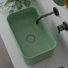 Tvättställ tillverkat av keramik Finns i olika färger Made in Italy - Korg Viadurini