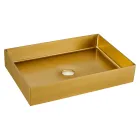 Rektangulärt tvättställ i rostfritt stål i olika ytbehandlingar - Camellia Viadurini