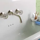 Rektangulära handfat keramiska vägg modern stil Henry Viadurini