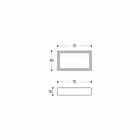 Rektangulärt och modernt tvättställ i bänkskiva i designsten - Farartlav3 Viadurini