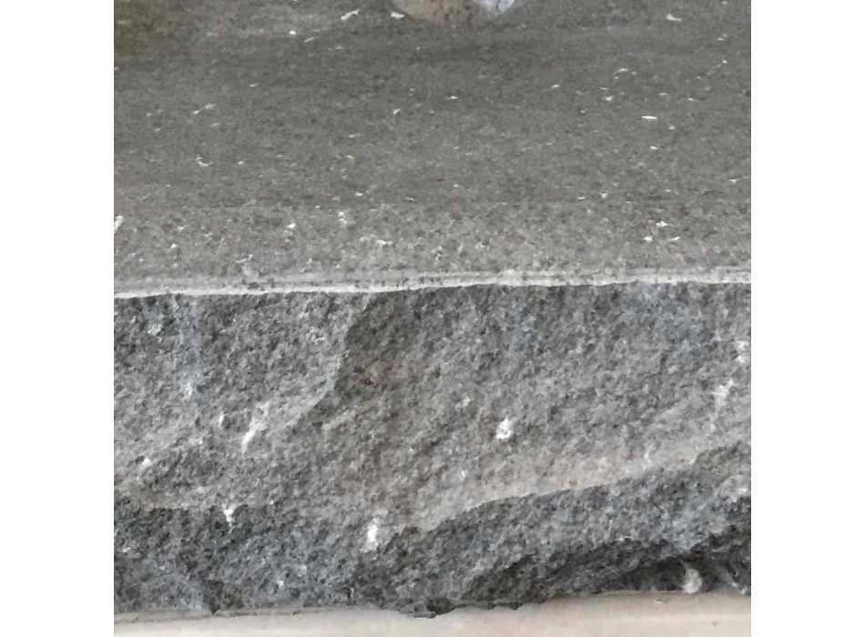 Nisa handvaskt rektangulärt handfat av sten andesit Viadurini