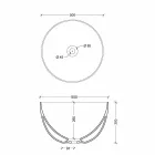 Round handfat i vitt keramik eller färgat Star Round50 Viadurini