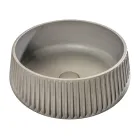 Runt tvättställ av cement och harts - Ibisco Viadurini