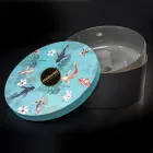 Rund grå lera tvättställ tillverkad i Italien - Tatiana Viadurini