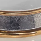 Design semi-försänkta sjunker i brandlera handgjorda i Italien, Manilo Viadurini