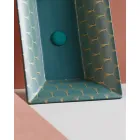 Halvförsänkt tvättställ i Fire Clay av olika ytbehandlingar tillverkade i Italien - Ultima Viadurini