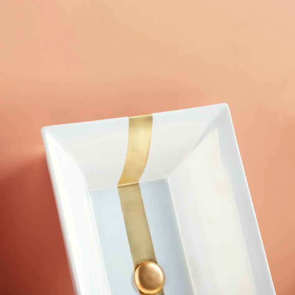 Halvförsänkt tvättställ i Fire Clay av olika ytbehandlingar tillverkade i Italien - Ultima Viadurini