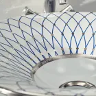 Halvt infällt tvättställ i Fire Clay i olika utföranden Made in Italy - Capatosta Viadurini