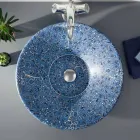 Halvt infällt tvättställ i Fire Clay i olika utföranden Made in Italy - Capatosta Viadurini