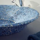 Halvt infällt tvättställ i Fire Clay i olika utföranden Made in Italy - Capatosta Viadurini