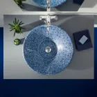 Halvt infällt tvättställ i Fire Clay i olika utföranden Made in Italy - Capatosta Viadurini