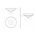 Halvt infällt tvättställ i Fire Clay i olika utföranden Made in Italy - Capatosta Viadurini