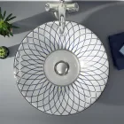 Halvt infällt tvättställ i Fire Clay i olika utföranden Made in Italy - Capatosta Viadurini