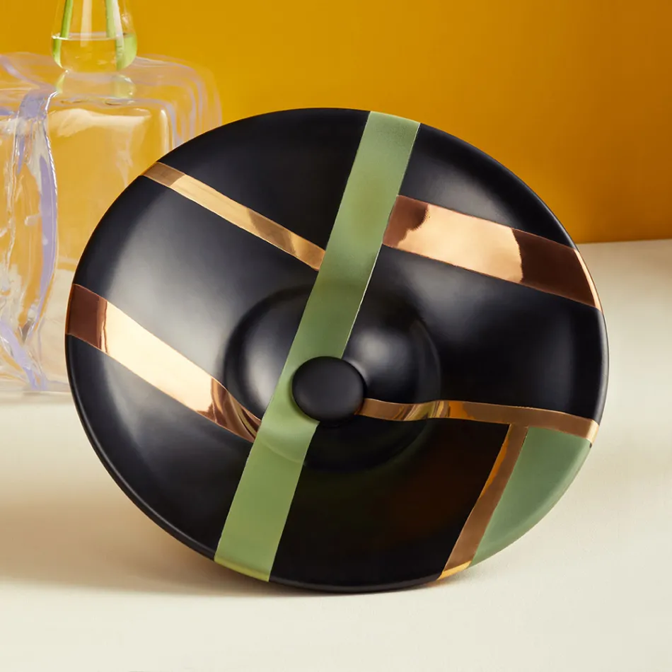 Halvinfällt tvättställ i franskt porslin av högsta kvalitet - Pausa Viadurini