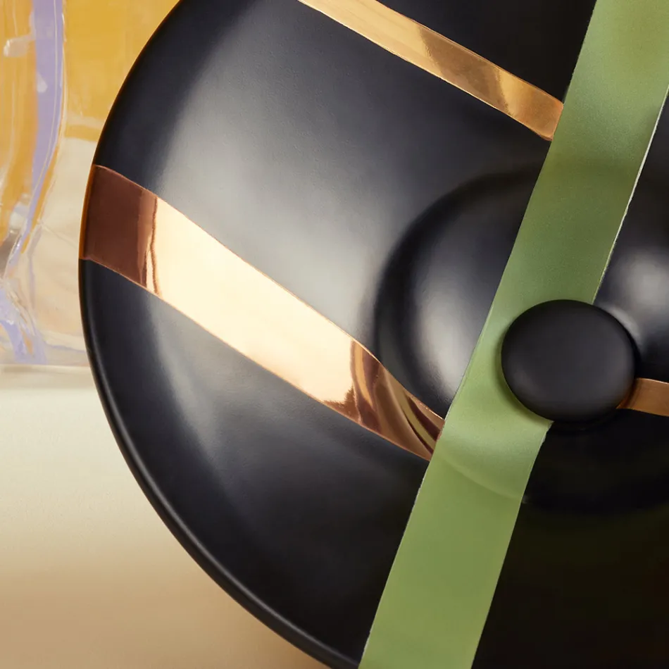 Halvinfällt tvättställ i franskt porslin av högsta kvalitet - Pausa Viadurini