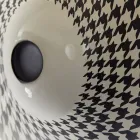 Halvinfällt tvättställ i franskt porslin av högsta kvalitet - Pausa Viadurini