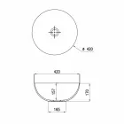 Sfärisk keramisk bänkskål Ø40cm Tillverkad i Italien Leivi Viadurini