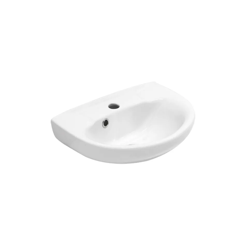 Vägghängd vit keramisk diskho med elegant modern design - Silica Viadurini