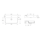 Vägghängt keramiskt tvättställ med valfri handdukshållare Tillverkad i Italien - Graffa Viadurini