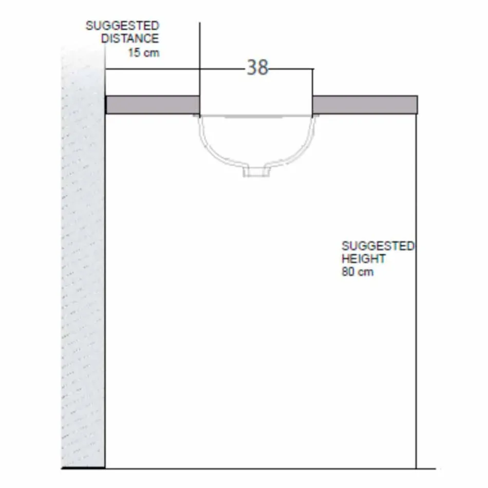Barock Undercounter tvättställ i brandlera och platina gjord i Italien, Egeiska havet Viadurini