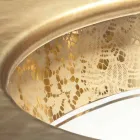 Undermount handfat i brandlera och guld handgjorda i Italien, Egeiska havet Viadurini